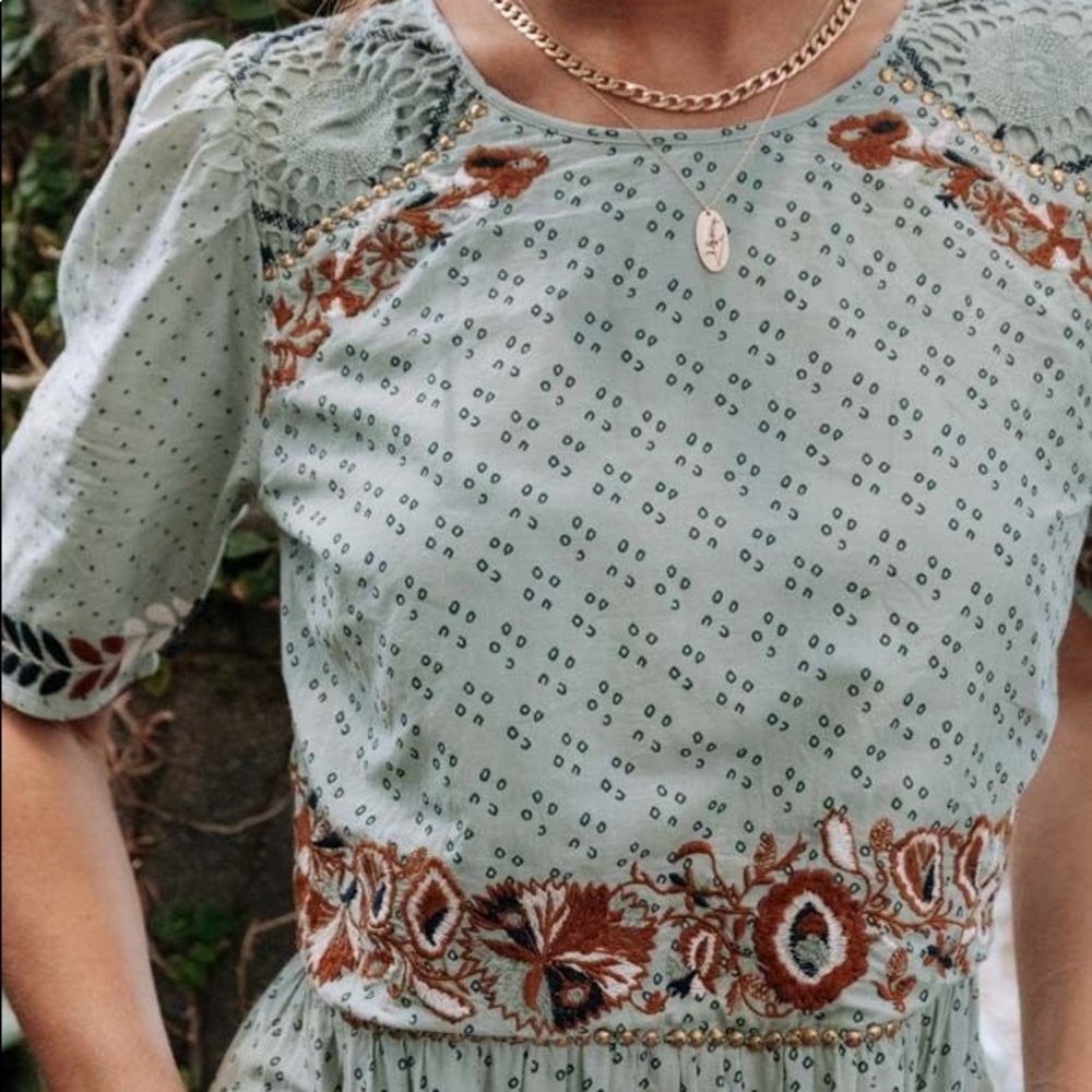 Spanish Embroidered Maxi Dress from Böhme